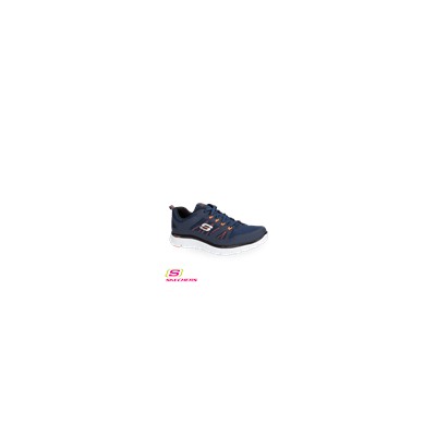 Skechers Men's Flex Advantage Navy/Orange Athletic Shoe