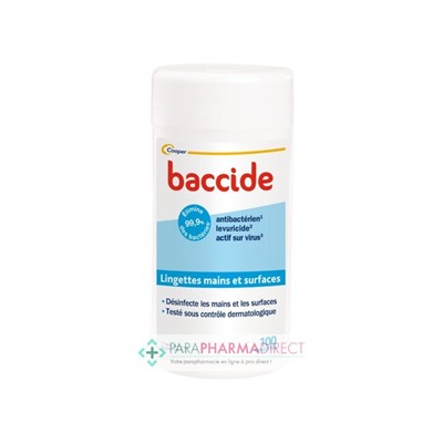 Baccide Lingettes Mains & Surfaces x100