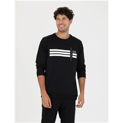 Siyah Regular Fit Sweatshirt