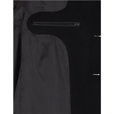 Siyah Slim Fit Palto