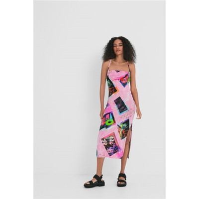 Vestido midi street art