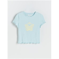 T-Shirt im Slim-Fit mit Druck