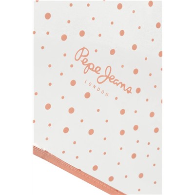 Paraguas Valeria Blanco y rosa pastel