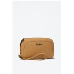Bolso de mano de piel Lena Marrón