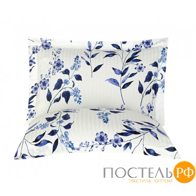Постельное белье Карвен Stripe Satin с цветным принтом семейное N251-SB013 (7пр.)