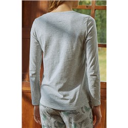 Camiseta Amely Gris jaspeado