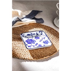 Rêve Bleu Angers New Bone China Kare Tabak