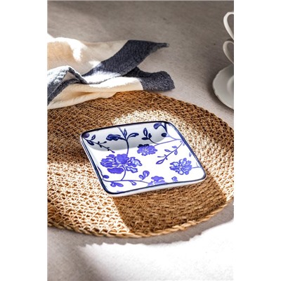 Rêve Bleu Angers New Bone China Kare Tabak