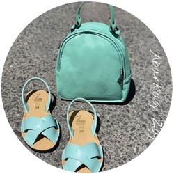 Zapatos Cruzado menta+AB.Z · Pelle · mochila NAPA (630) menta