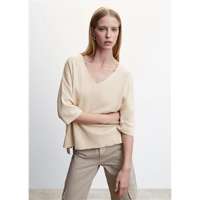 Jersey oversize manga tres cuartos