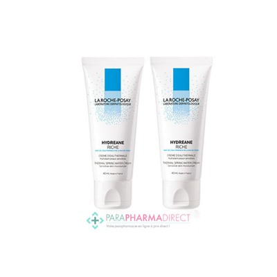 La Roche Posay Hydreane Crème Hydratante Riche 2x40mlLot  × 2