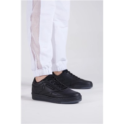 Tonny Black Siyah Cilt Unisex Sneaker TB107-0