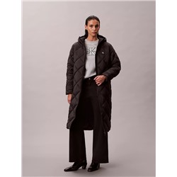 Long Hooded Puffer Jacket