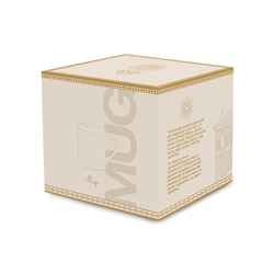 Кружка, 400 мл, фарфор N, белая, с золотистым орнаментом, Golden, 63261