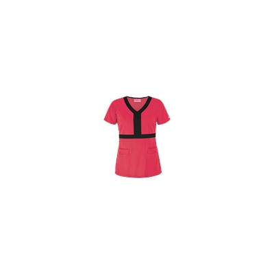 UA Butter-Soft STRETCH Scrubs by UA™ Contrast Empire Waist Top