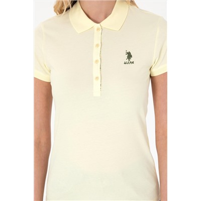 Kadın Limon Basic Polo Yaka Tişört