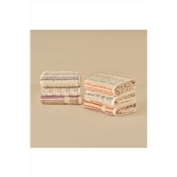 Bella Maison %100 Pamuk Stripe Yüz Havlusu Bej (50x70 cm) 6004YHAV0092