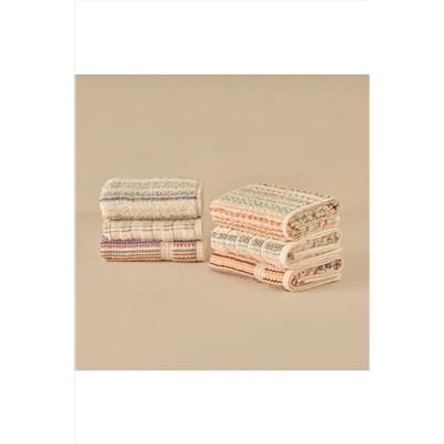 Bella Maison %100 Pamuk Stripe Yüz Havlusu Bej (50x70 cm) 6004YHAV0092