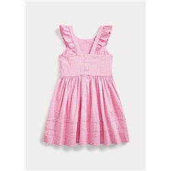 Girls 2-6x Gingham Cotton Poplin Dress
