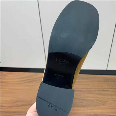 Замшевые сапоги с круглым носом Prad*a 👢   Реплика 1:1