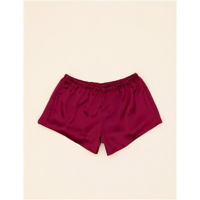 Bordo Şortlu Pijama Takım