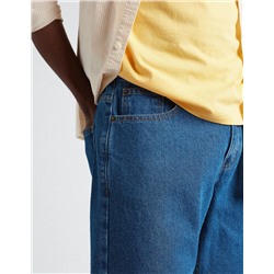 Denim Shorts, Men, Dark Blue