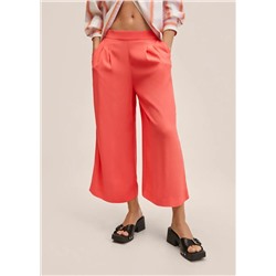 Pantalón culotte fluido -  Mujer | MANGO OUTLET Melilla