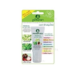 Травяной подсушивающий гель для лица против акне и угрей Poompuksa 15 гр / Poompuksa herbal acne Gel 15 gr