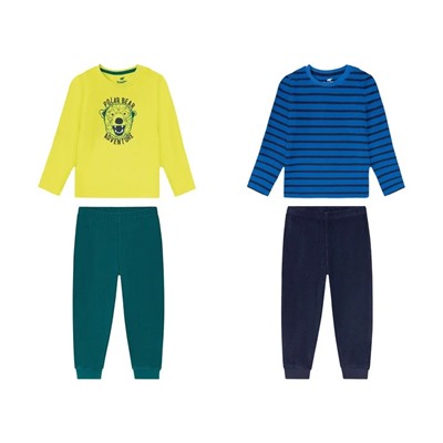 lupilu Kleinkinder Jungen Pyjama, Frotteequalität