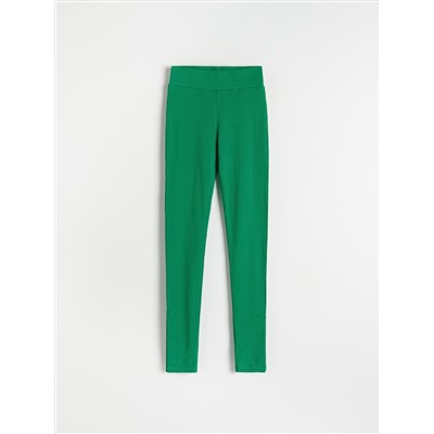 Jerseyleggings aus Rippstrick
