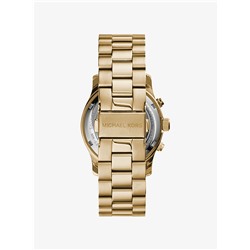MICHAEL KORS Watch Hunger Stop Runway Gold-Tone Stainless Steel Watch