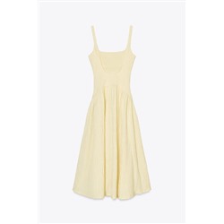 TEXTURED MIDI DRESS