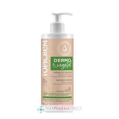 Topicrem DERMOVegetal Crème de Douche 390 ml