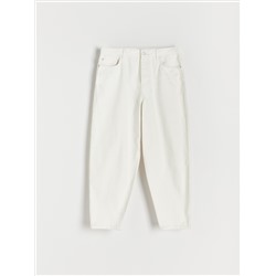 Weit geschnittene Barrel-Leg-Jeans