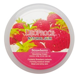 DEOPROCE NATURAL SKIN STRAWBERRY NOURISHING CREAM Питательный крем для лица и тела с экстрактом клубники 100г
