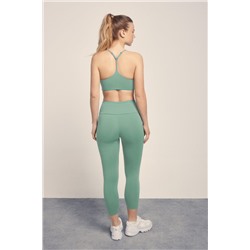 Leggings crop verde