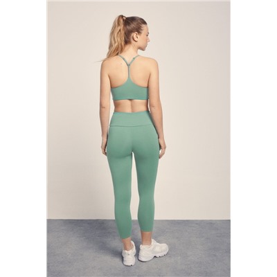 Leggings crop verde
