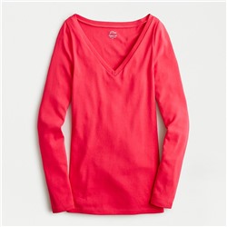 Slim perfect long-sleeve V-neck T-shirt Item AH208