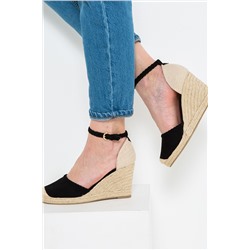 Sandalias de cuña Negro