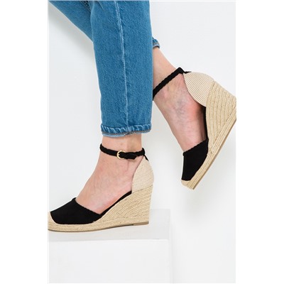 Sandalias de cuña Negro