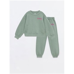 2-PIECE PLUSH SWEATSHIRT AND TROUSERS SET