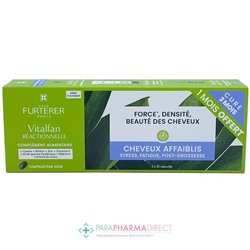 René Furterer Vitalfan Réactionnelle - Cheveux Affaiblis - LOT de 3x30 capsules (1 mois OFFERT)Lot  × 3