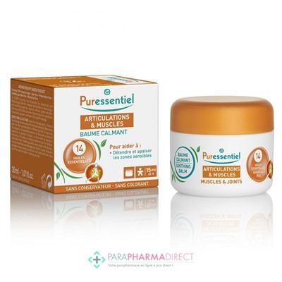 Puressentiel Articulations & Muscles Baume Calmant aux 14 Huiles Essentielles 30 ml