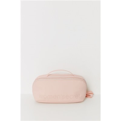 Neceser mediano rubber rosa