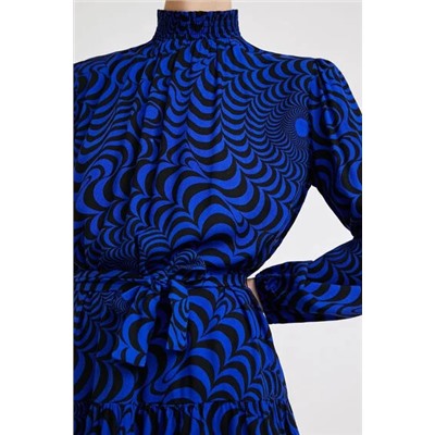 Vestido corto cinturón psicodelia