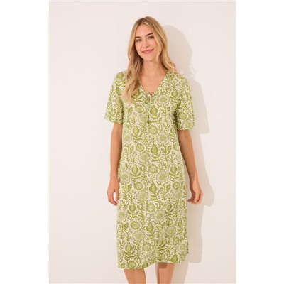 Camisón floral algodón estampado