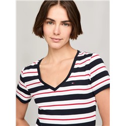 Stripe V-Neck Favorite T-Shirt