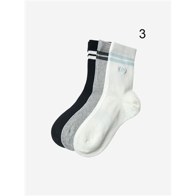 Женские эластичные спортивные носки Lululemo*n, набор 3 пары