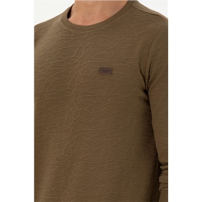 Erkek Haki Sweatshirt