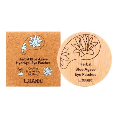 L.SANIC Herbal Blue Agave Hydrogel Eye Patches Гидрогелевые патчи с экстрактом голубой агавы 60шт
